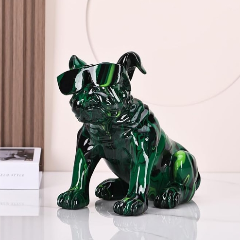 green french bulldog