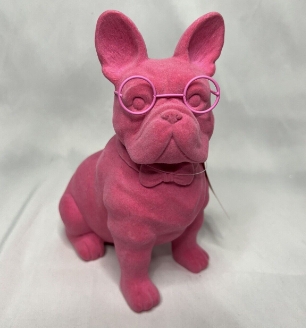 pink french bulldog