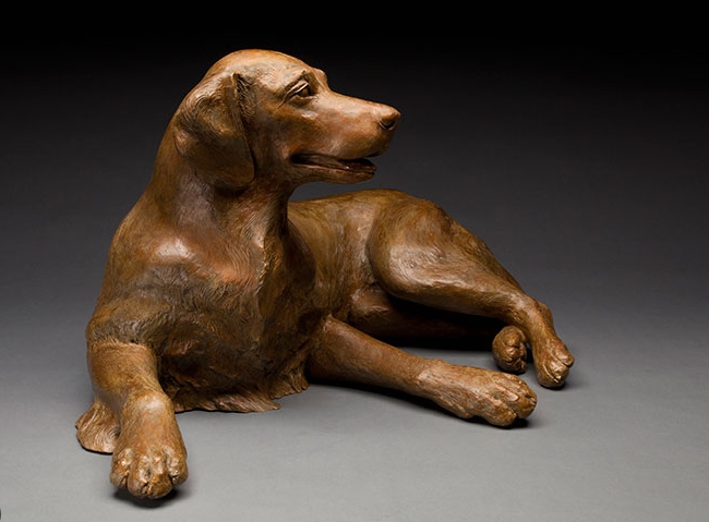 life size bronze dog statues